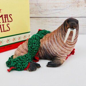 Silver Deer Tom Rubel Christmas Animals Walrus Figurine